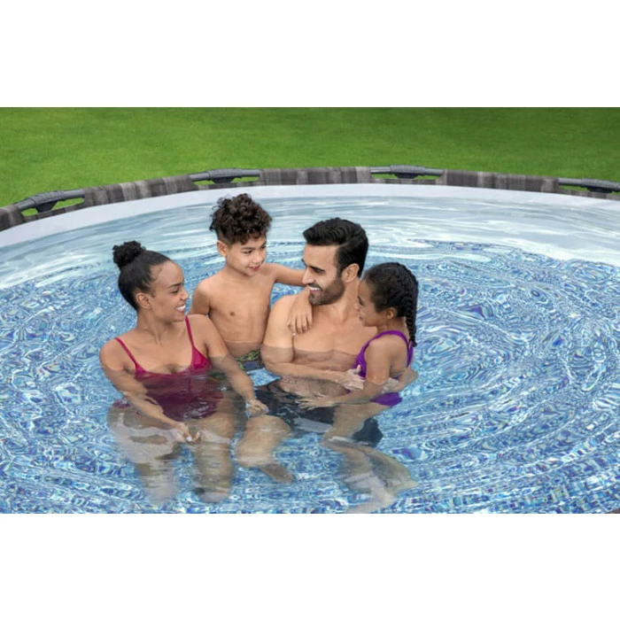 Bestway Piscine Hors Sol Ronde Steel Pro Max™ Effet Bois 427 X 107 Cm – Image 4