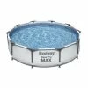 Piscine Tubulaire Ronde Bestway Steel Pro Max 3,05 X 0,76 - Gris Clair