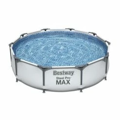 Piscine Tubulaire Ronde Bestway Steel Pro Max 3,05 X 0,76 - Gris Clair