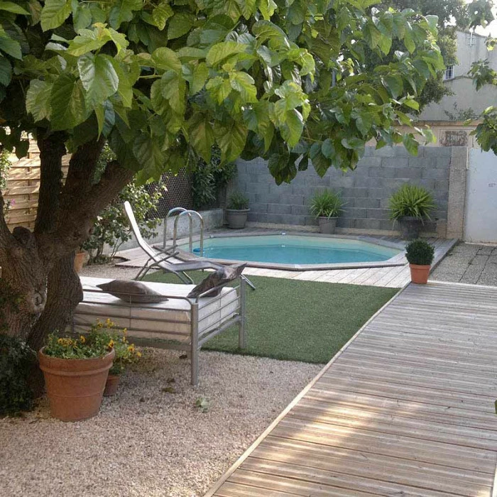 Piscine En Bois Octogonale Ubbink Océa 5,10 X 1,20 M - Liner Beige – Image 4