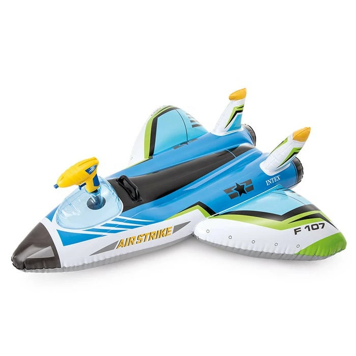Avion Gonflable Intex + Pistolet à Eau - Bleu