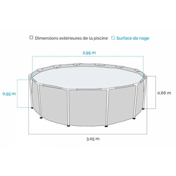 Piscine Tubulaire Bestway Steel Pro Ronde Décor Animaux 3,05 X 0,66 M – Image 3