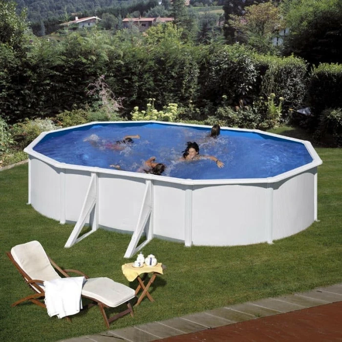 GRE Piscine Ovale Acier Gré Fidji - 6,10 X 3,75 X 1,20 M – Image 2