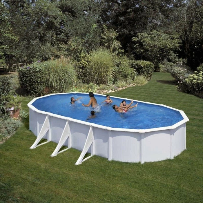 GRE Piscine Ovale Acier Gré Fidji - 7,30 X 3,75 X 1,20 M – Image 2