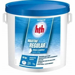 HTH Maxitab Regular 10kg - Galets De Chlore Stabilisé 200gr