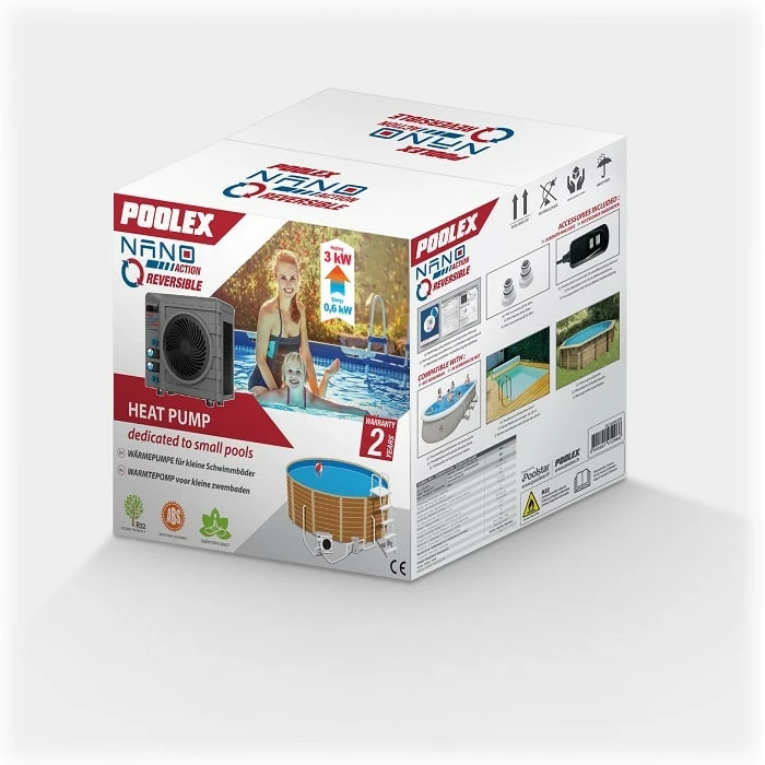 Pompe à Chaleur Poolex Nano Action Reversible 3 KW - Piscine < 20 M³ – Image 5