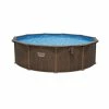 Piscine En Acier Bestway Hydrium Effet Bois Ø 4,90 X H 1,30 M