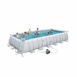 Piscine Tubulaire Rectangulaire Bestway Power Steel 7,32 X 3,66 X 1,32