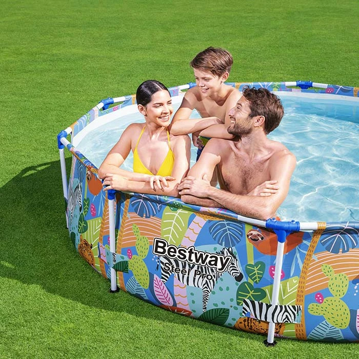Piscine Tubulaire Bestway Steel Pro Ronde Décor Animaux 3,05 X 0,66 M – Image 5