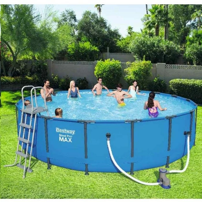 Piscine Tubulaire Ronde Bestway Steel Pro Max Bleu 5,49 X 1,22 M – Image 7