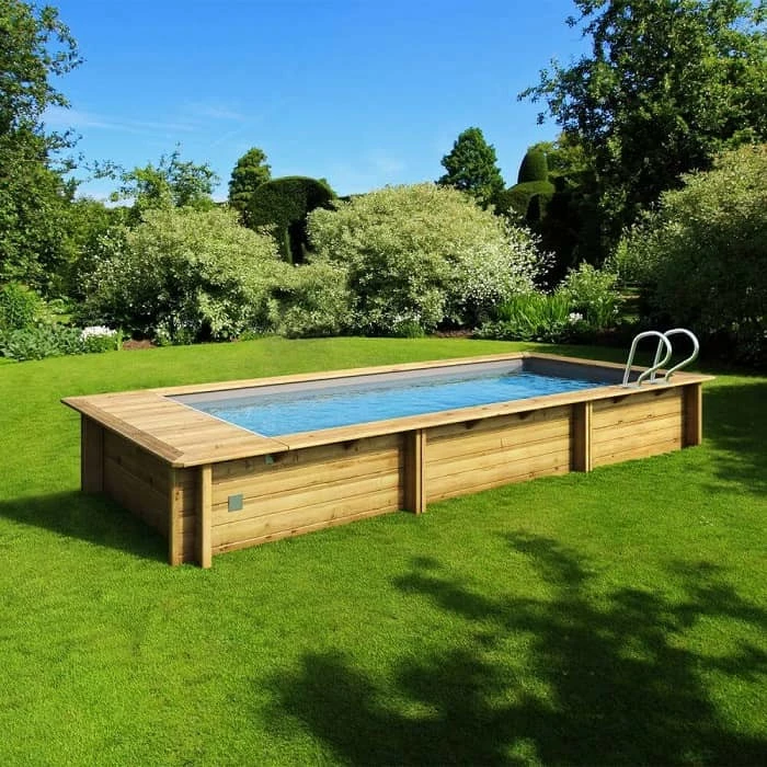 Piscine Urbaine XL Procopi En Bois 6,5 X 3,5 M - Couverture Automatique – Image 2