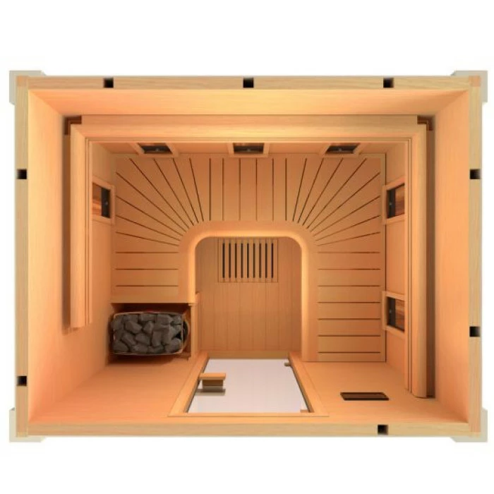 Sauna Hybride Traditionnel / Infrarouge Holl's Combi – Image 6