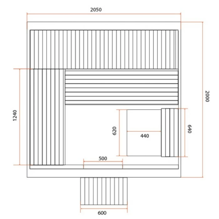 Sauna Traditionnel D'extérieur Holl's Gaïa Oméga – Image 7