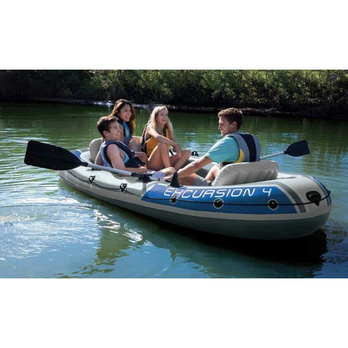 Set Bateau Gonflable 4 Places Intex Excursion 4 – Image 7