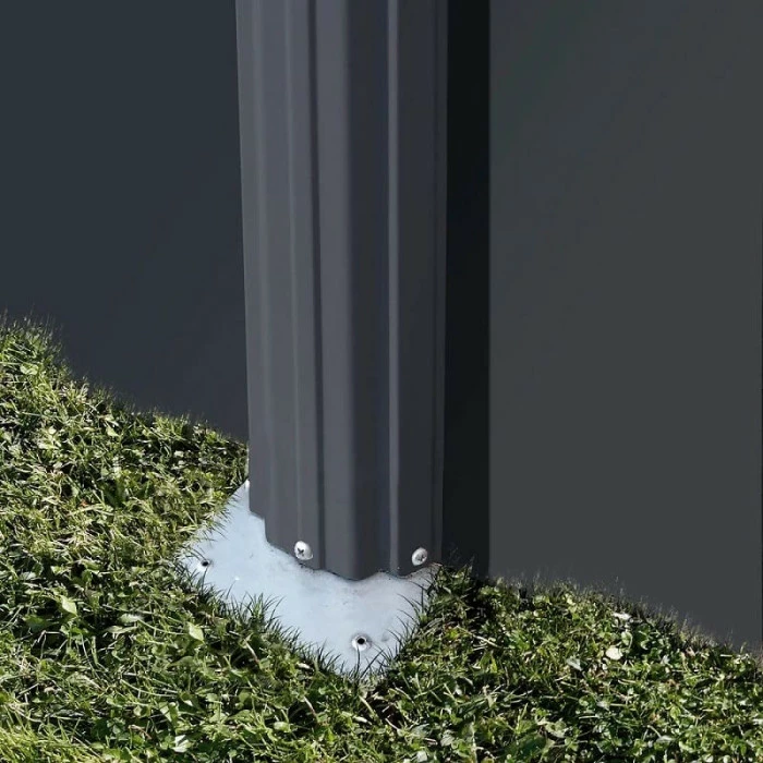 GRE Piscine Ovale Acier Gré Gris Anthracite - 7,30 X 3,75 X 1,20 M – Image 5