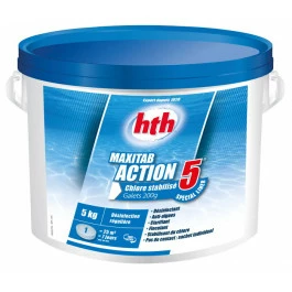 HTH Maxitab Action 5 Spécial Liner - Galets De Chlore Stabilisé 5kg